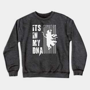 Its In My DNA - Hindu Sanatan White Art Crewneck Sweatshirt